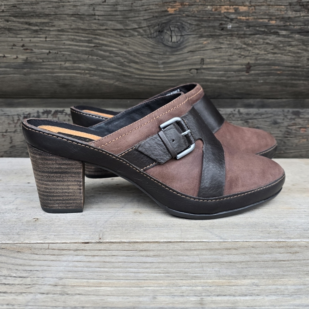 Clarks Artisan NEW!! Gallery Open, Retro Boho, 70's Inspired, Comfort Mule 9.5M